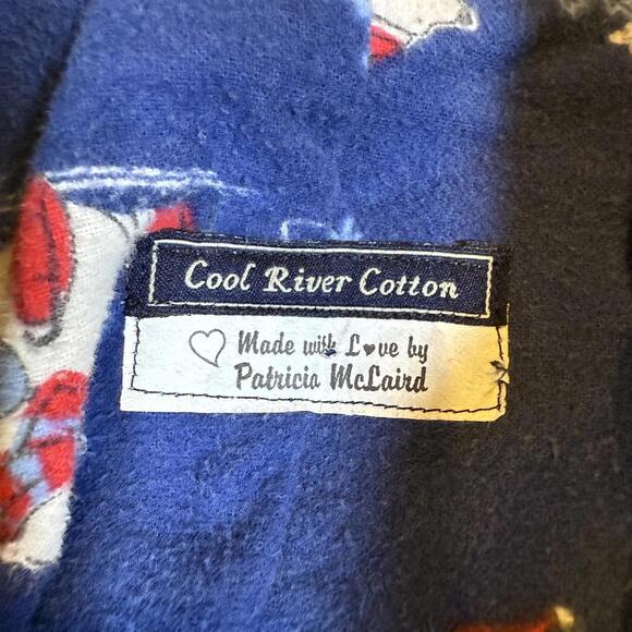 Vintage Denim Vest plaid lined DIY Upcycled Homemade embroidered‎ womens sz XL - Picture 6 of 9